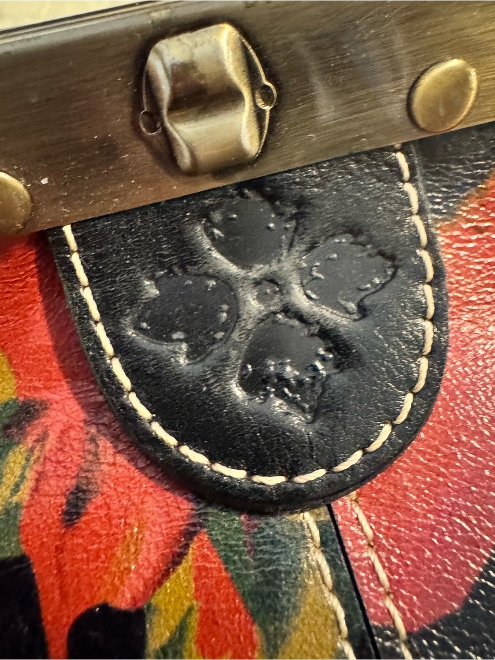 Patricia Nash Floral Frame-Top Shoulder Bag in Black and Multicolor - Picture 3 of 8